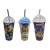 Vaso Plástico Milk Shake con Pajita Paw Patrol Diseño Surtidos 500 ml Azul Surtido