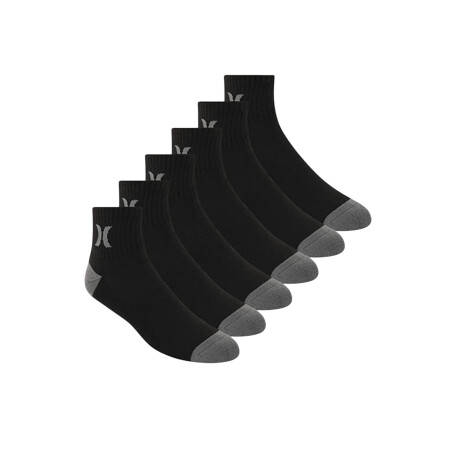Medias Hombre Hurley 6PK - Black / White / Grey Black