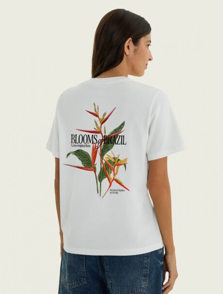 CAMISETA MANGA CORTA CON ESTAMPA - BLANCO BLANCO