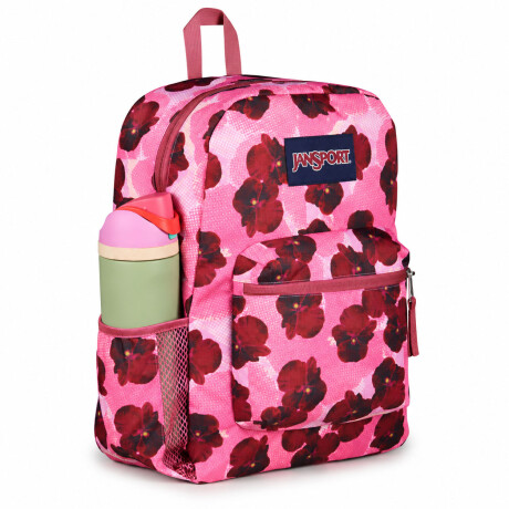 Mochila Escolar Jansport Cross Town Original Unisex Urbana Digital Fuchsia Multi
