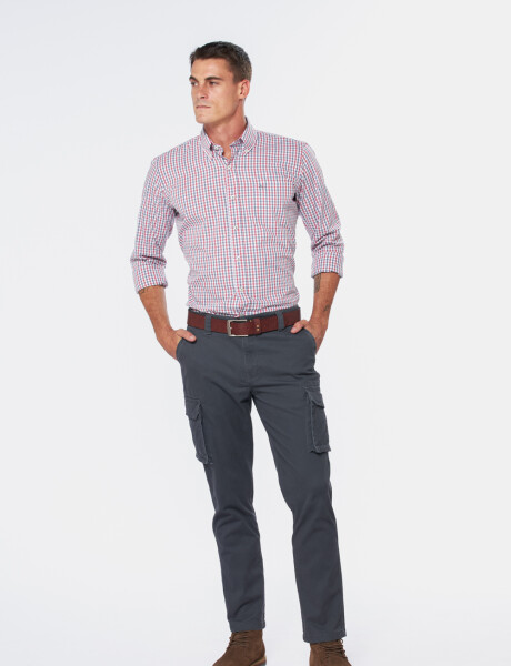 PANTALÓN CARGO Gris Oscuro