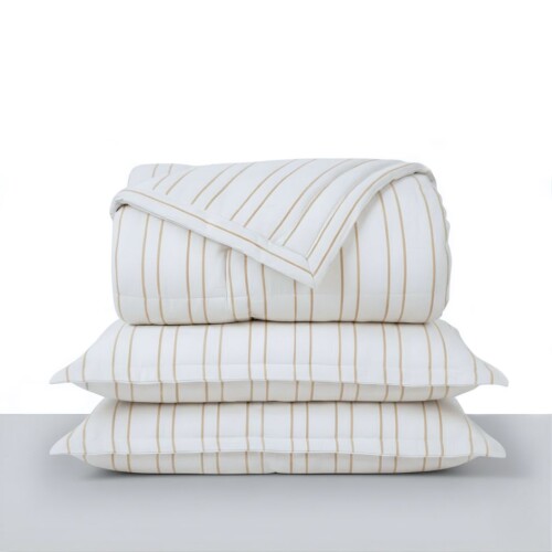 Acolchado + Fundas Queen - Naturale Oasis Beige