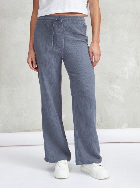 PANTALÓN TRAMA AZUL