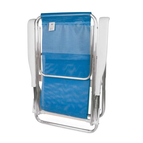 Kit 2 Reposeras Reclinables 8 Posiciones Aluminio Mor Sannet Azul