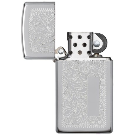 Encendedor Zippo Slim Chrome Venetian - 1652 Encendedor Zippo Slim Chrome Venetian - 1652