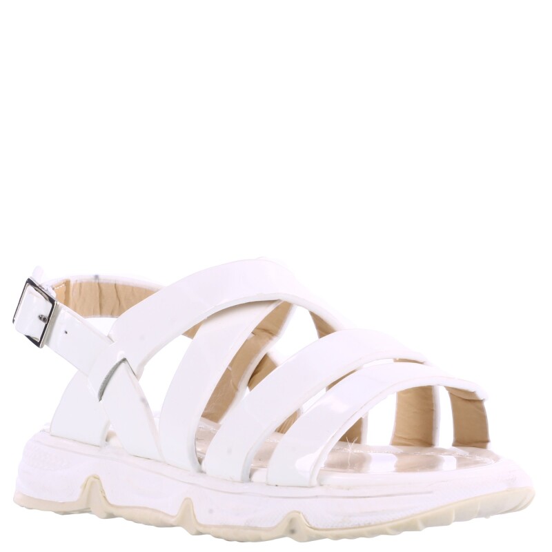 Sandalias de Niña MINI Miss Carol RILEY de charol Blanco