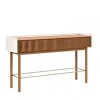 Mesa de Arrime Ripiado Off White