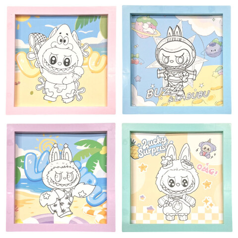 Cuadro portarretrato para dibujar c/accesorios DIY Cuadro Portarretrato Para Dibujar C/accesorios Diy