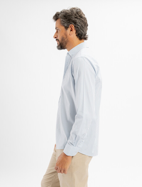 Camisa m/l Hudson celeste