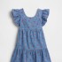V-SL TIER DRESS CHAMBRAY 042