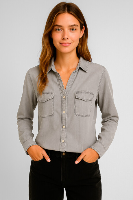 Camisa Aguirre Gris Claro