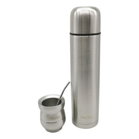 Set Berlina termo 1L + mate 140ml en acero inoxidable + bombilla Set Berlina termo 1L + mate 140ml en acero inoxidable + bombilla