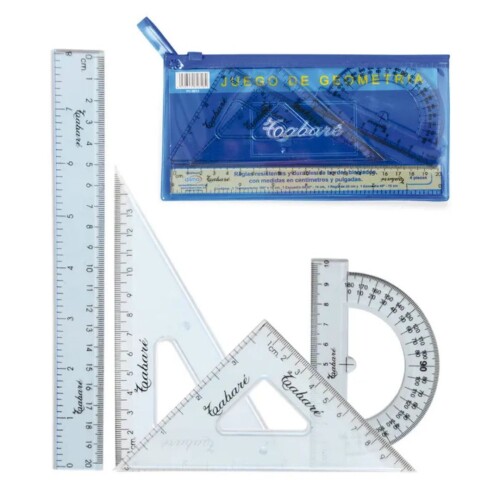 Juego de geometria Tabare 20 cms Esc. Juego De Geometria Tabare 20 Cms