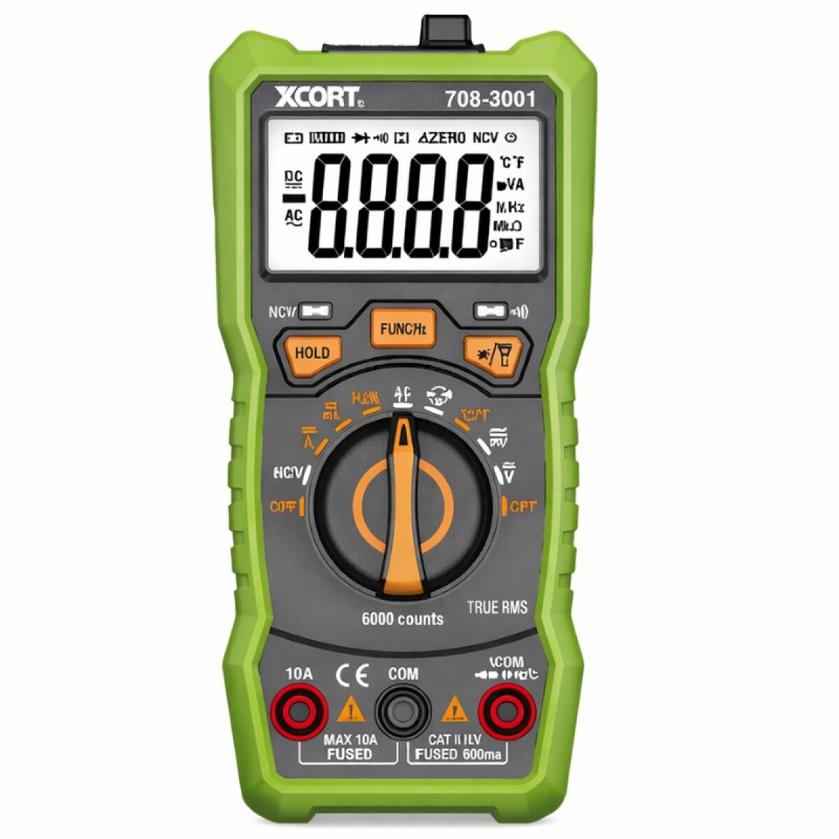 XCORT MULTIMETRO AMPERIMETRO CAPACIMETRO AUTORANGO DIGITAL 6 