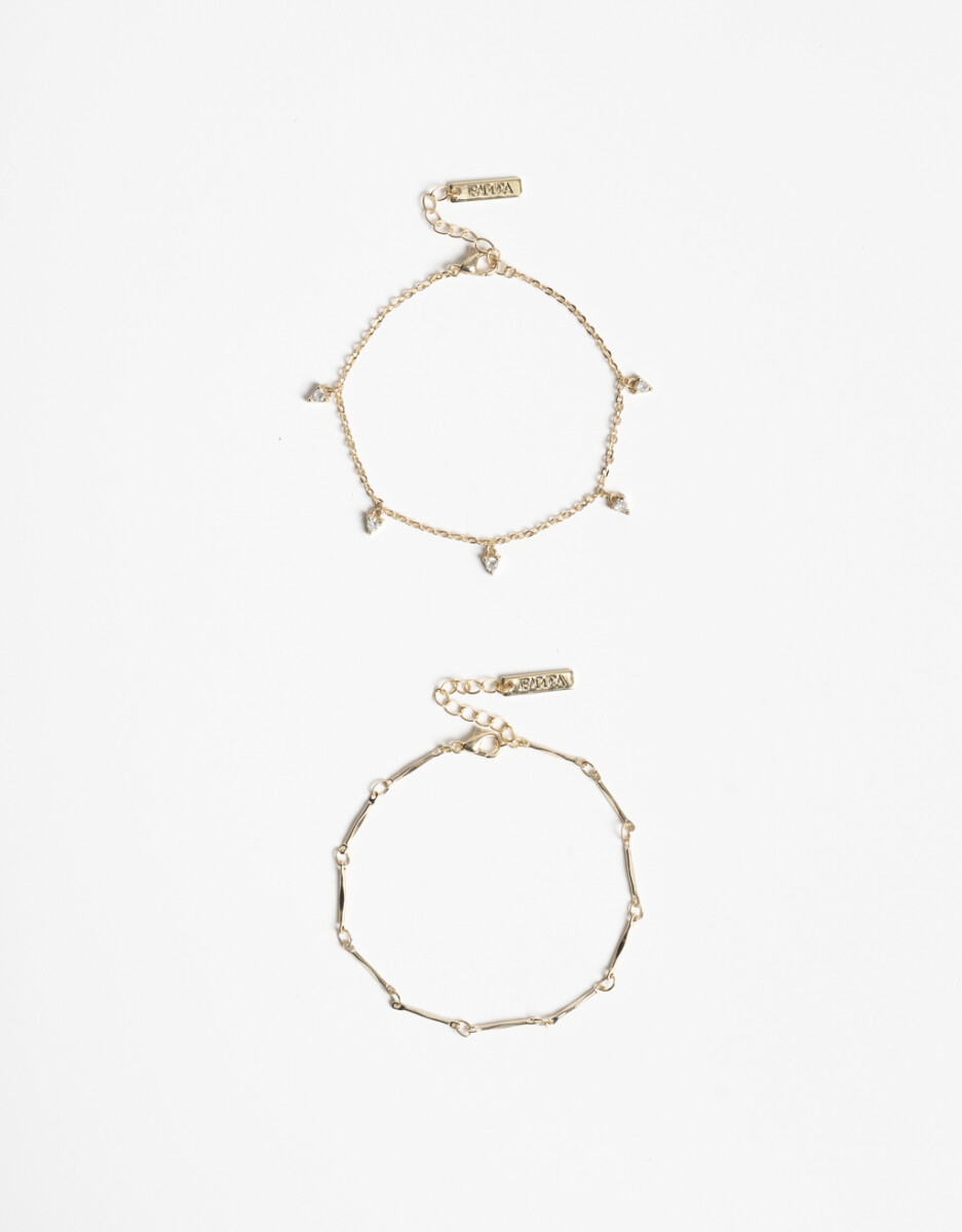Set De Pulseras Flexibles Con Cubic 