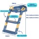 Asiento Reductor Inodoro Aprendizaje Infantil Escalera Color Azul