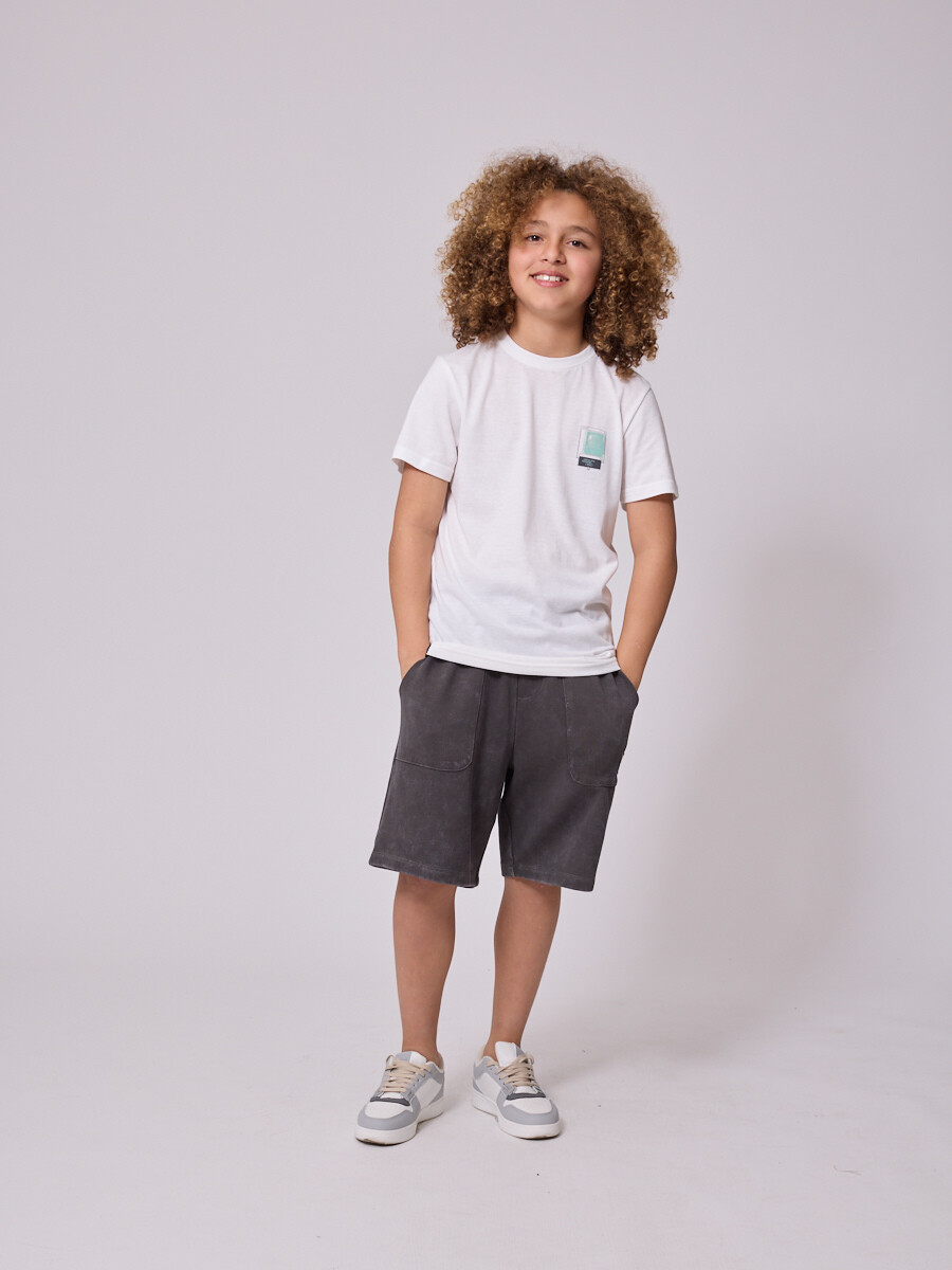 BERMUDA FELPA AMIR TEEN DIXIE Gris Oscuro