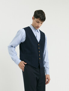 470696 CHALECO VESTIR HARRINGTON SELECT Azul Oscuro