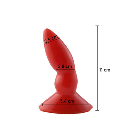 Plug Anal Curvo Rojo