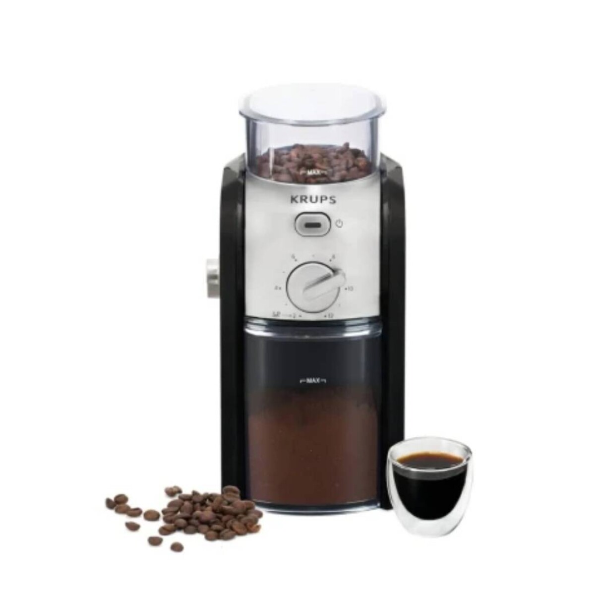 Molinillo De Café Profesional Krups Gvx242 17 Ajustes De Triturado Potencia 100 W - Negro 