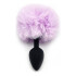 Plug Anal Pompón Conejita Consolador Estimulador Talle S Variante Color Lila Negro