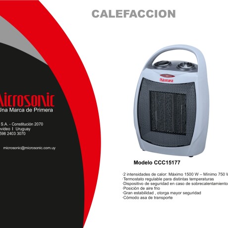 Calefactor cerámico Calefactor cerámico