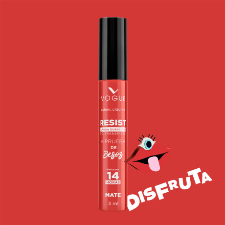 Labial Líquido Vogue Resist 3ML DISFRUTA