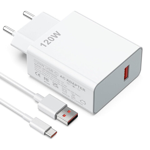 Cargador Xiaomi 120w + Cable Usb-c Hypercarga CARGADOR XIAOMI 120W