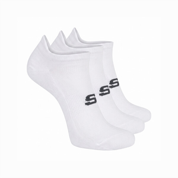 Medias Microfibra Non Terry No Show 3 Pares Blanco