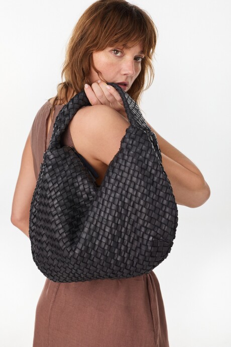 Hobo Leather Bag Negro