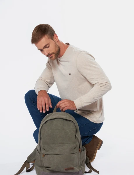 MOCHILA DE LONA Verde