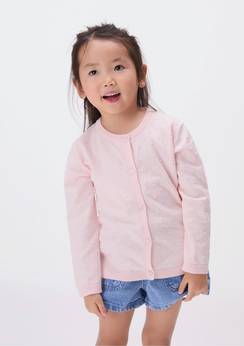 CARDIGAN INFANTIL - ROSADO 