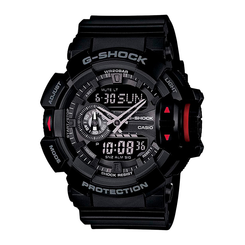 Reloj G-Shock deportivo negro y rojo
