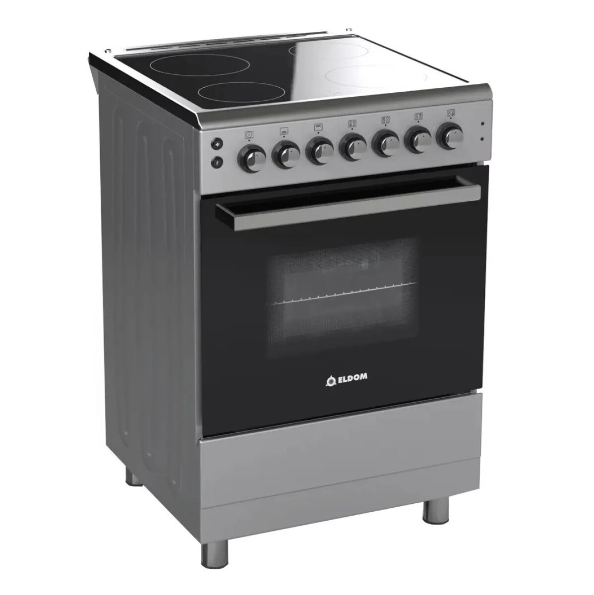 Cocina Eldom Vitrocerámica Monza 4h Con Convección 