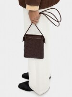 Bolsa Para Móvil Trenzada marron