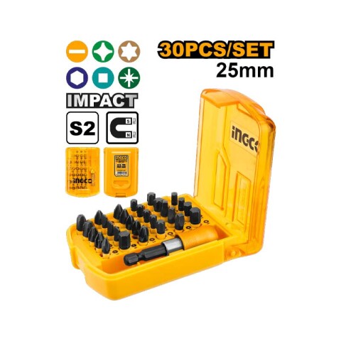 Juego de puntas de impacto atornillador 30 unidad. ING5350