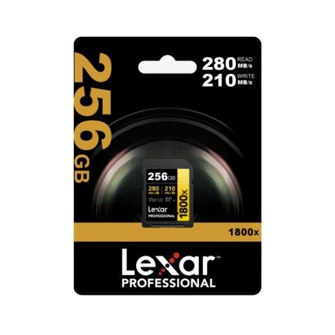 Memoria Sdxc Lexar Pro 1800x 256gb Uhs-ii Gold Series TARJETA SD LEXAR PRO 1800X 256GB GOLD