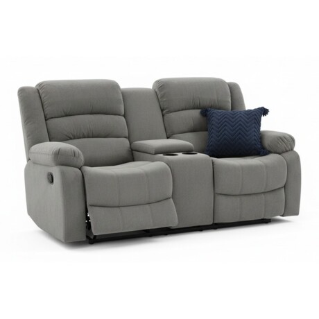SOFÁ SILLON RECLINABLE 2 CUERPOS GRIS