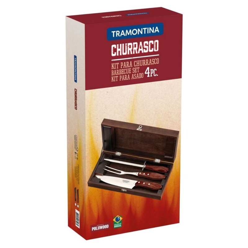 JUEGO ASADO CUCHILLA / TENEDORES /CHAIRA CAJA - 21198/764 JUEGO ASADO CUCHILLA / TENEDORES /CHAIRA CAJA - 21198/764