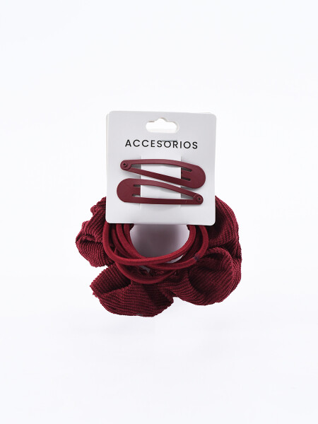 COLEROS Y SAPITOS PACK X 8 BORDEAUX