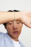 PULSERA CADENA EN ALEACIÓN DE METALES BAÑADAS EN PLATA DE LEY Pulsera