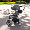 Triciclo 3 en 1 con techo Bebesit giratorio 360Â° Gris