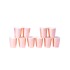 OUTLET Vasos descartables rosa perla 10 pcs 7*8.5 cm Outlet Vasos Descartables Rosa Perla 10 Pcs 7*8.5 Cm