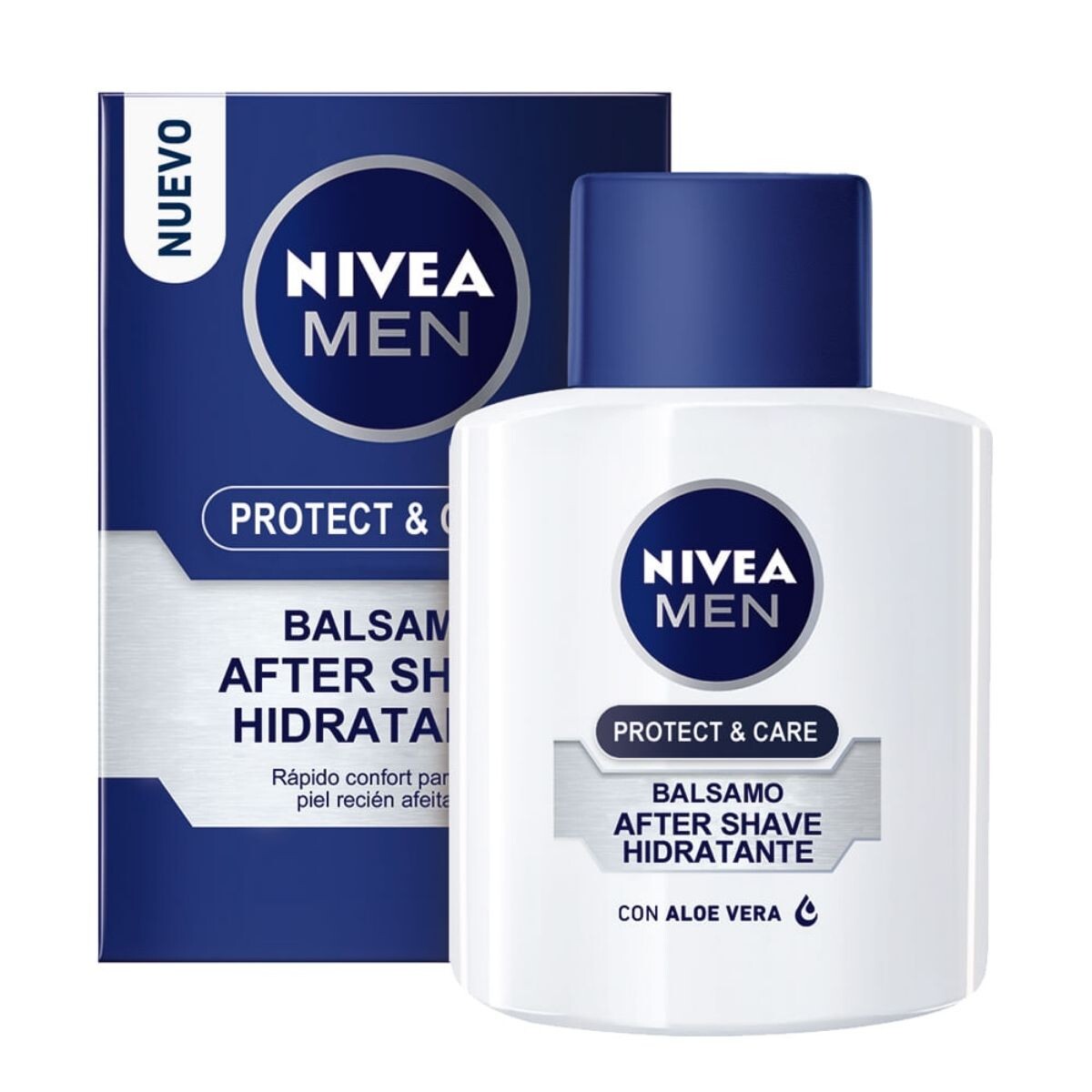 Bálsamo Nivea After Shave For Men Protect & Care Hidratante 100 ML 