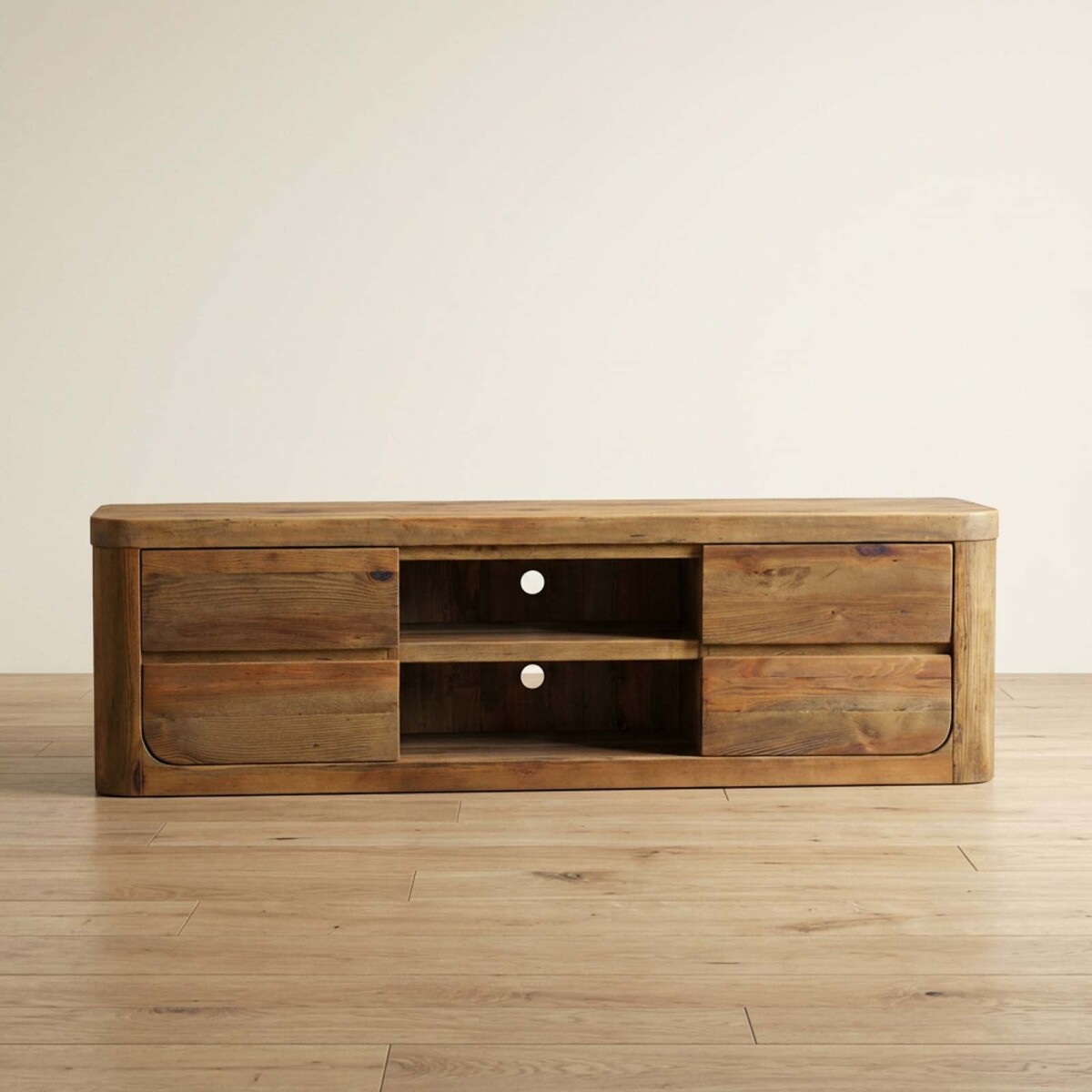 MUEBLE PARA TV - MADERA NATURAL-BEIGE ROMERO NATURAL 