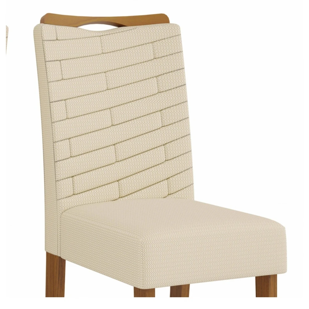 Juego De Comedor - 6 Sillas + Mesa Vidrio - Celeste Blanco / Blanco
