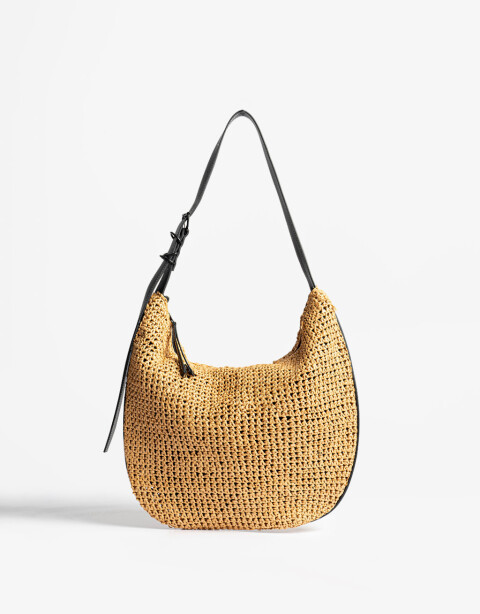 Saca Cartera Formato Hobo - Combinacion Bicolor