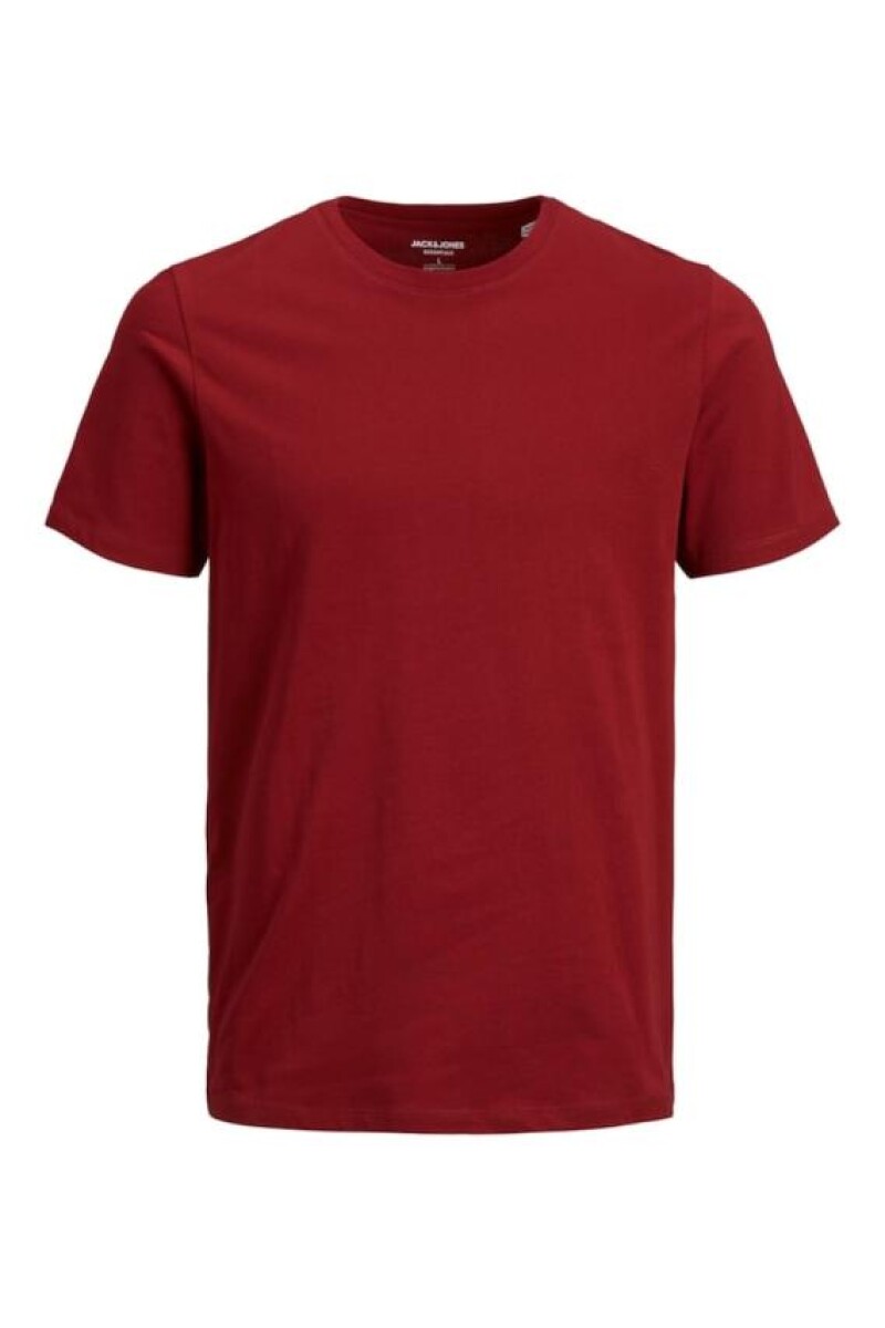 Camiseta Básica De Algodón Orgánico Red Dahlia