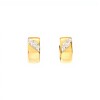 Caravanas - Aros de oro amarillo y oro blanco- Oro bajo - Sin piedra- CA8246 sinpiedra