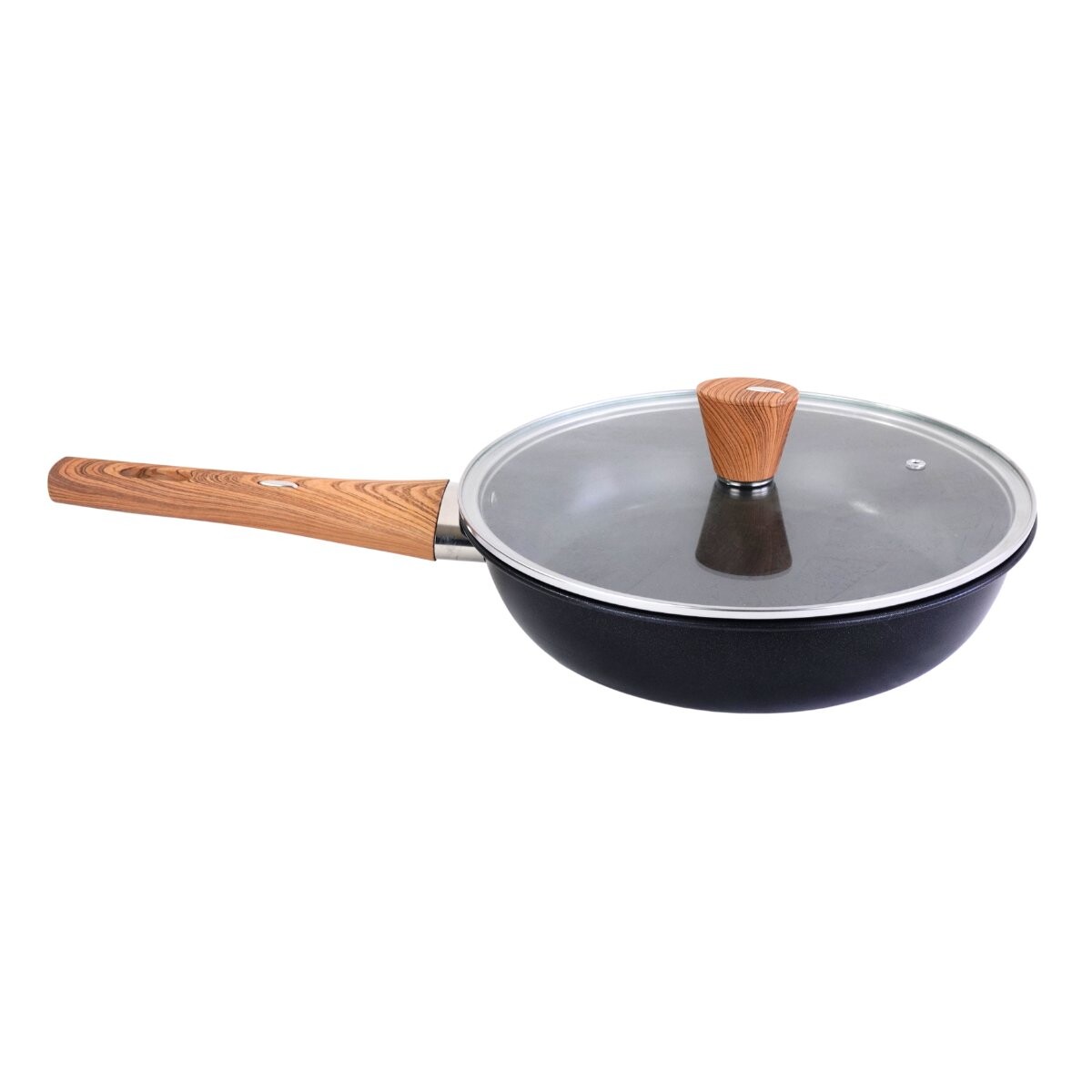 Sarten antiadherente con tapa de vidrio 28cm 